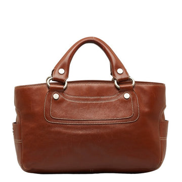 CELINE Boogie Bag Handbag Tote Brown Leather Women's