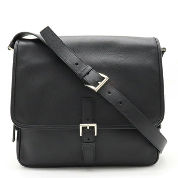 PRADA SAFFIANO shoulder bag leather NERO black VA0982