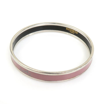 HERMES bangle bracelet enamel metal purple silver e58668a
