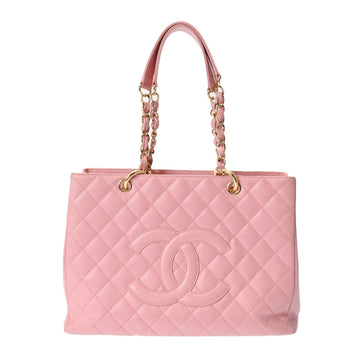 CHANEL GST Grand Tote Pink A50995 Women's Caviar Skin Bag