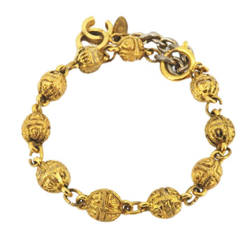 CHANEL Bracelet Coco Mark Ball GP Plated Gold Ladies