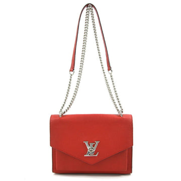 LOUIS VUITTON Shoulder Bag My Lock Me BB Leather Red Women's M51419