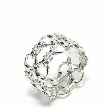 GUCCI Ring Horsebit K18WG Diamond 8.0g White Gold Approx. Women's