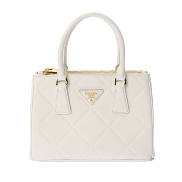 PRADA Galleria Small White 1BA896 Women's Saffiano Bag