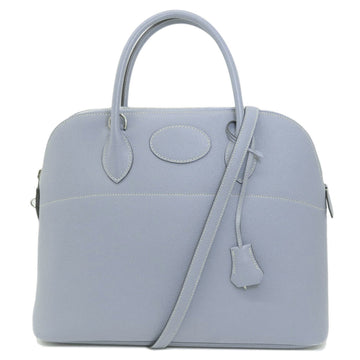 HERMES Bolide 35 Blue Lin Handbag Epson Women's
