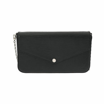 LOUIS VUITTON Epi Pochette Felicie Noir M81876 Women's Leather Shoulder Bag