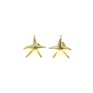 TIFFANY Starfish Earrings No Stone Yellow Gold [18K] Clip Earrings Gold
