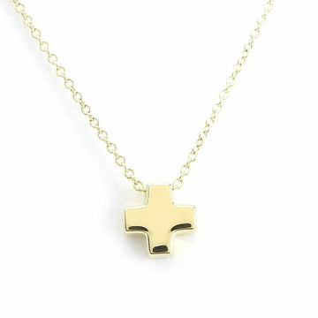 TIFFANY Necklace Roman Cross K18YG Approx. 3.2g Yellow Gold 750 Pendant Women's &Co.