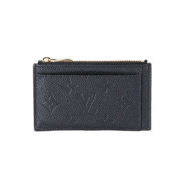 LOUIS VUITTON Monogram Empreinte Porto Cult Zip Business Card Holder/Card Case Wallet/Coin Noir M68339 RFID