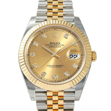 ROLEX Datejust 41 126333G Champagne Dial Wristwatch Men's