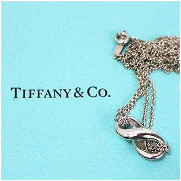 TIFFANY Necklace Infinity Double Chain Silver 925  Women's Pendant