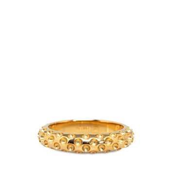 HERMES Dot Scarf Ring Gold Plated Women's