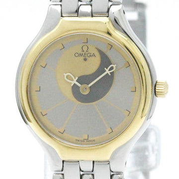 OMEGAPolished  De Ville Symbol K18 Gold Stainless Steel Ladies Watch BF571272