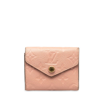 LOUIS VUITTON Monogram Empreinte Portefeuille Zoe Bi-fold Wallet M62936 Rose Poodle Pink Leather Women's
