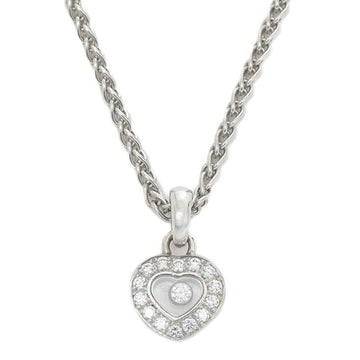CHOPARD Happy Diamond Pendant Necklace Heart K18WG 79 1084
