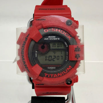 CASIOG-SHOCK  Watch DW-8200F-4JR FROGMAN Master of G 2000 AD Special Edition Red Frog Digital Quartz Screw Back Waterproof for Diving ISO200M Titanium Men's Mikunigaoka Store ITJ2XD7OGELR