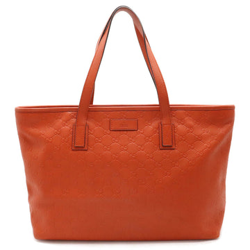 GUCCIssima Tote Bag Shoulder Leather Orange 211137