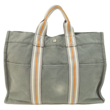 HERMES Sac Foul Tou MM Ginza Limited Edition Tote Bag Canvas Women's