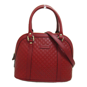 GUCCI Micro sima 2wayShoulder Red leather 449654