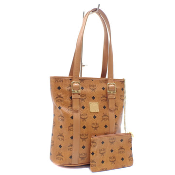 MCM Tote Bag in Visetos Ladies Cognac PVC Leather A6046909