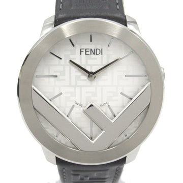 FENDI Ehuise  Wrist Watch FOW972A17OF0CC1 Quartz Gray Silver Stainless Steel leather FOW972A17OF0CC1