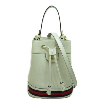 GUCCI 2way shoulder bag White leather 610846