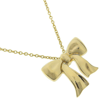 TIFFANY&Co. Ribbon Necklace K18 Yellow Gold Approx. 4.1g ribbon Women's I220823095