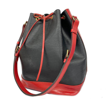 LOUIS VUITTON Shoulder Bag Epi Noe M44017 Noir Castilian Red Ladies