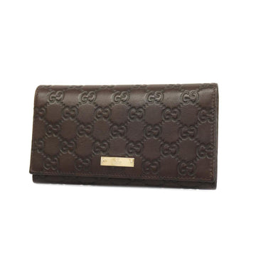 GUCCI Long Wallet ssima 244946 Leather Brown Men's Women's