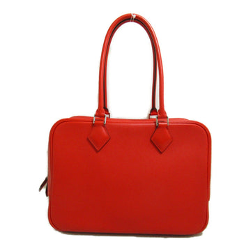 HERMES Purum 28 handbag Red Rouge tomate Vaux Swift leather leather