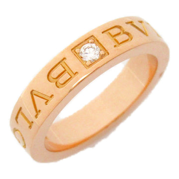 BVLGARI B-zero1 B-zero one double logo diamond ring Ring Clear K18PG[Rose Gold] Clear