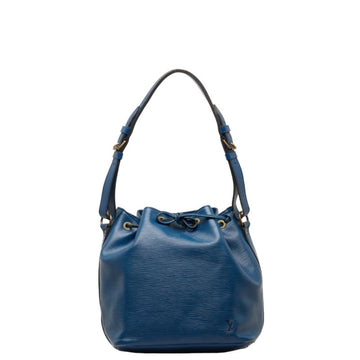 LOUIS VUITTON Epi Petit Noe Shoulder Bag M44105 Toledo Blue Leather Women's