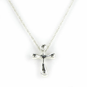 TIFFANY Necklace Small Cross Silver 925 Approx. 2.7g Elsa Peretti Women's &Co.