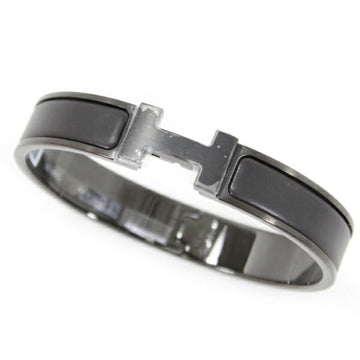 HERMES Bracelet Bangle H Click HH So Black Men's All Matte  Fashion T4886