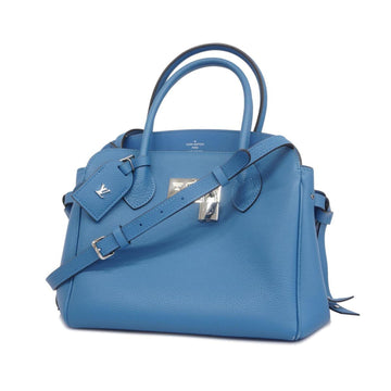LOUIS VUITTON Handbag Mila PM M53949 Light Blue Ladies