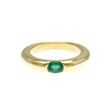 CARTIER Ellipse Emerald Ring Yellow Gold [18K] Fashion Emerald Band Ring Gold