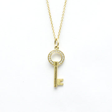 TIFFANY Modern Key Necklace Yellow Gold [18K] Diamond Men,Women Fashion Pendant Necklace [Gold]