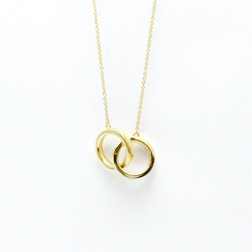 TIFFANY Interlocking Necklace Yellow Gold [18K] No Stone Men,Women Fashion Pendant Necklace [Gold]
