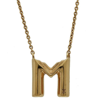 LOUIS VUITTON Necklace・LV&ME M Initial Alphabet Necklace Pendant GP Gold M61068