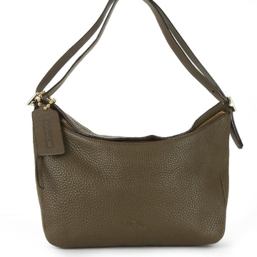 COACH Shoulder Bag 32264 Leather Brown Adjustable for Women