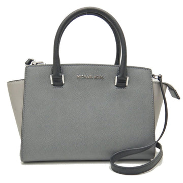 MICHAEL KORS Medium Satchel 35F9SLMS2L Handbag Leather Grey 251615