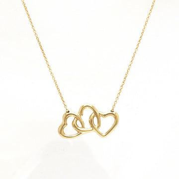TIFFANY&Co.  Triple Open Heart Pendant Necklace K18YG Yellow Gold