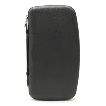 LOUIS VUITTON Taiga Organizer Atoll Travel Case Second Bag Leather Ardoise Black M30652