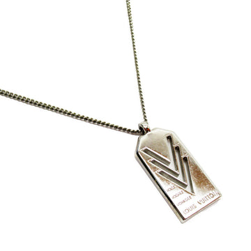 LOUIS VUITTON Necklace Triple V Metal Silver Men's M00050