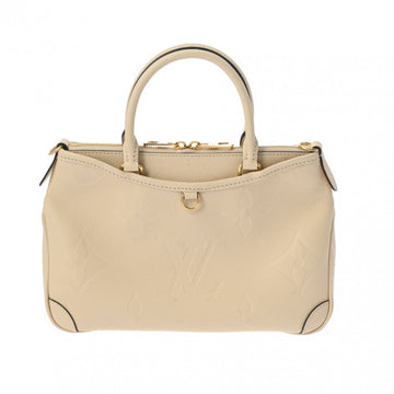 LOUIS VUITTON Monogram Empreinte Trianon PM Creme M46503 Women's Leather Handbag