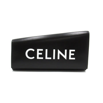CELINE asymmetric clutch bag Black Calfskin [cowhide] 110763EPT38NO