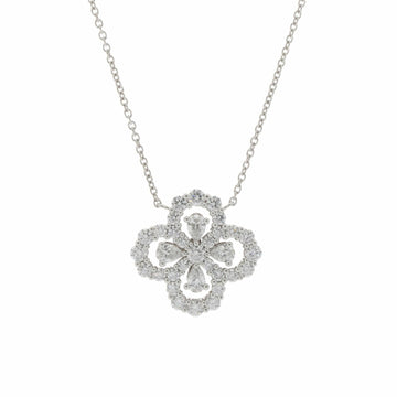 HARRY WINSTON Loop Full Motif Diamond PEDPRPSML4C Women's Pt950 Platinum Necklace