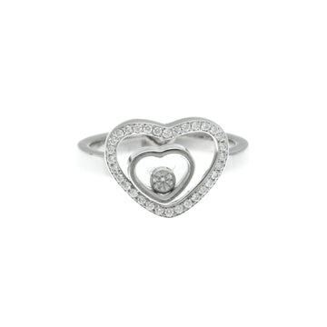CHOPARD Happy Diamond Heart Ring 827691 White Gold [18K] Fashion Diamond Band Ring Silver
