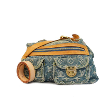 LOUIS VUITTON Handbag Monogram Denim Baggy PM M95049 Blue Ladies