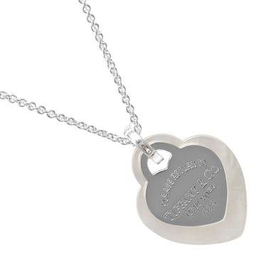 TIFFANY&Co. Return to Double Heart Tag Necklace 925 Silver Shell Approx. 7.11g I112223040